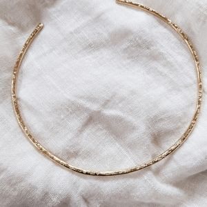 Stardust Choker - brass statement collar necklace